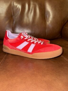 Steve Madden Red & White Low-Profile Retro Sneaker
